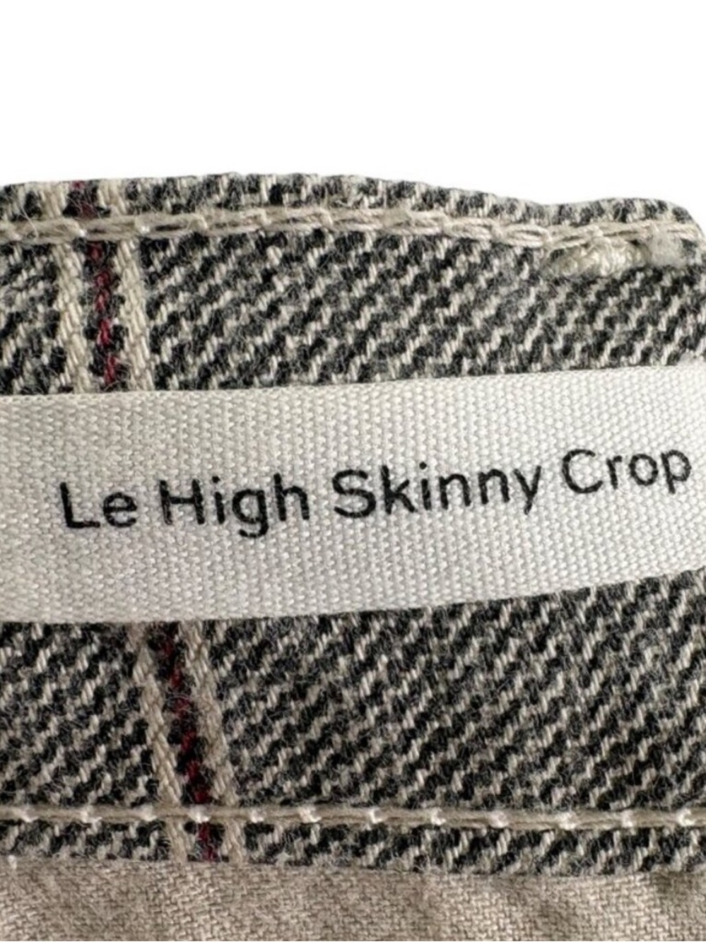 Frame le high skinny crop window pane Jeans - size 30 - Picture 5 of 5